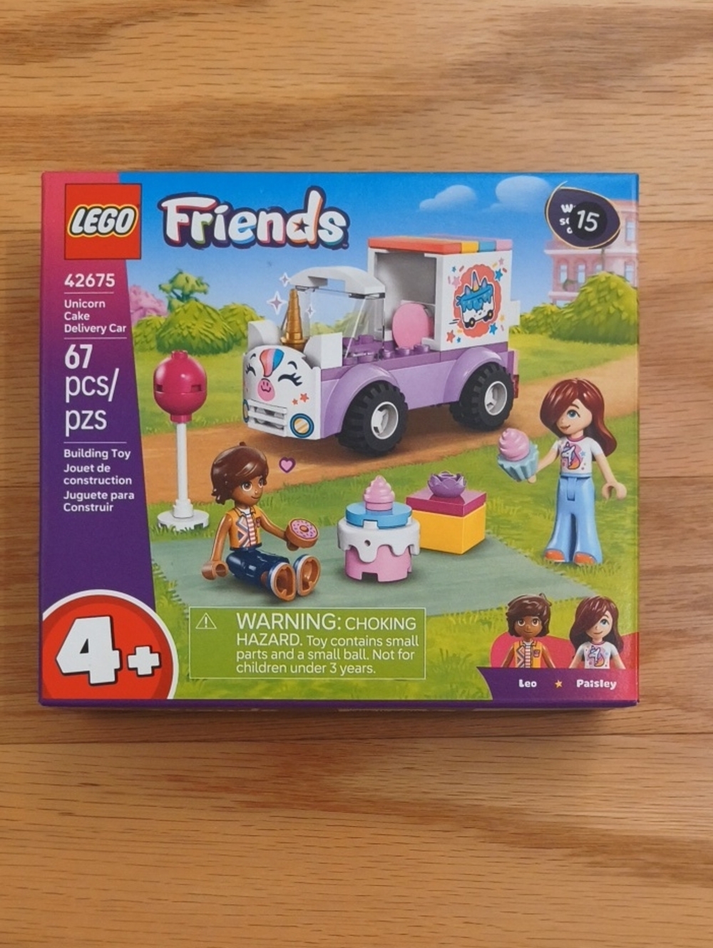 LEGO Friends 42675 Purple Unicorn Cake Delivery Car Playset Ages 4+ NWT